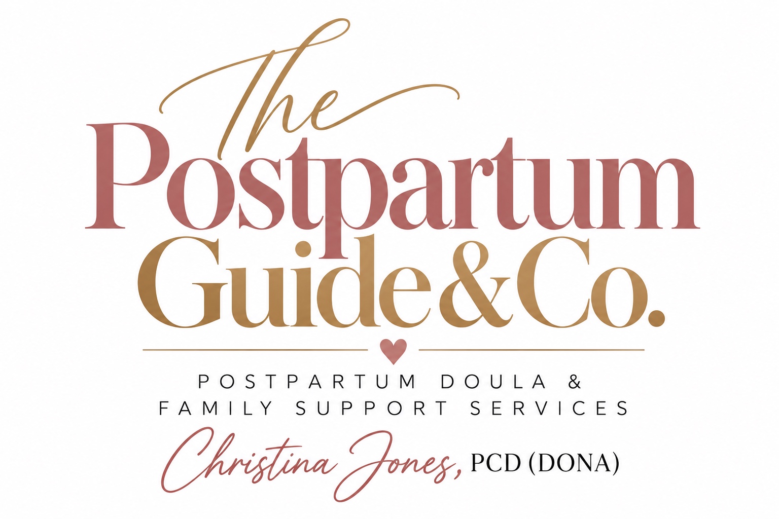 The Postpartum Guide & Co. logo